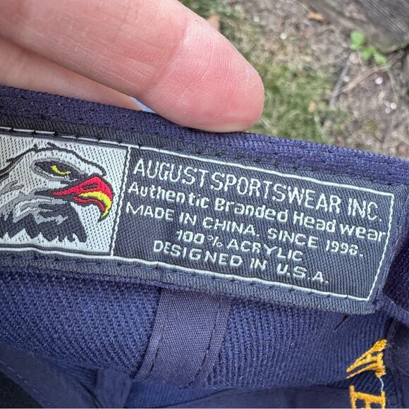 Retired Air Force Baseball Trucker Cap Navy Blue Embroidered - Picture 10 of 10